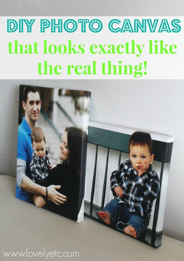DIY photo canvas that looks just like the real thing