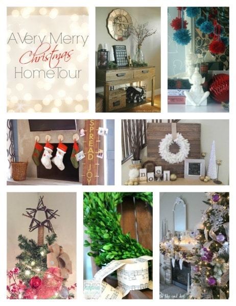 Friday christmas home tour collage