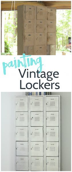 Restoring old rusty vintage lockers isn't as easy as it looks, but paint can make all the difference.