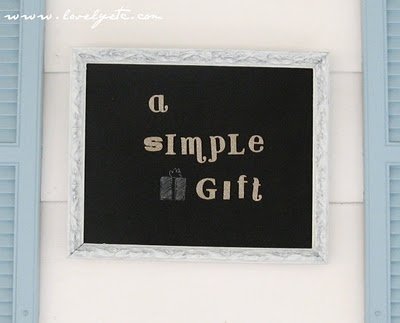 A simple gift tutorial: magnetic chalkboard
