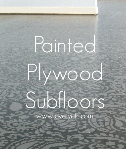 white plywood flooring