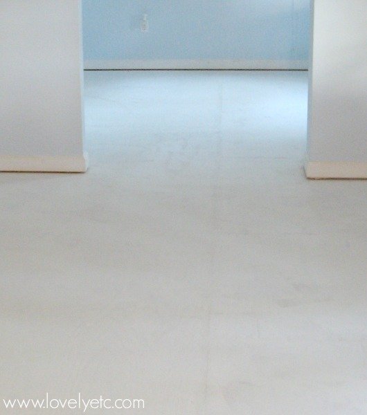 subfloor primed and ready to paint