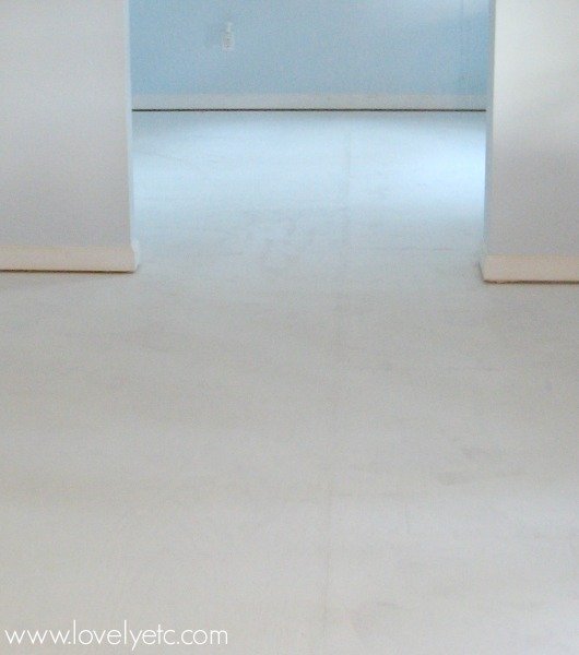 white plywood flooring