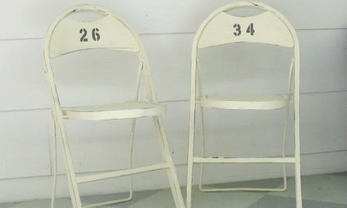 Antique folding chairs