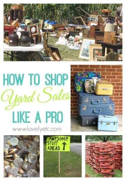 How to shop yard sales like a pro: tons of tips for finding the best sales, scoring the best finds, and bargaining your way to killer prices!