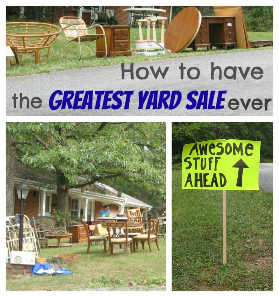 How to have a hugely successful yard sale