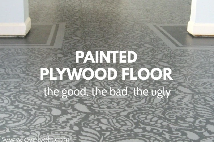 Painted Plywood Floor Update: The Good, The Bad, and The Ugly