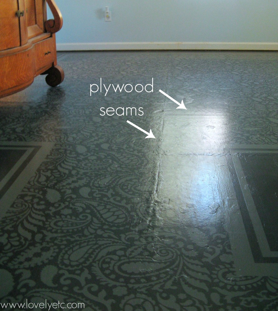 Painted Plywood Floor Update The Good, The Bad, and The