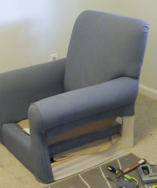 How to reupholster an armchair Lovely Etc.