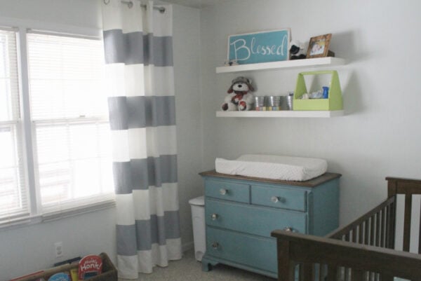 How to paint striped curtains