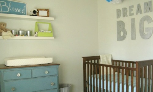 DIY nursery on a tiny budget