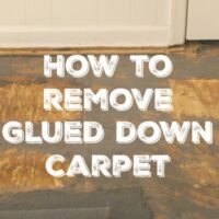 how to remove glued down carpet