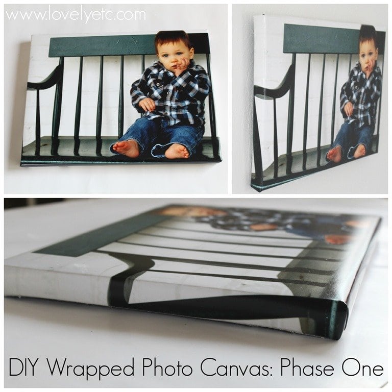 DIY Photo Canvas That Looks Exactly Like The Real Thing Lovely Etc.