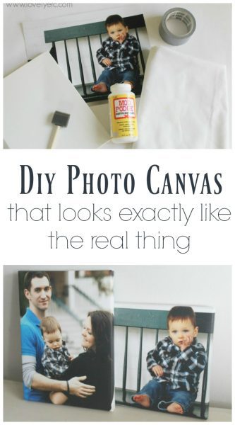 diy photo canvas that looks exactly like the real thing lovely etc