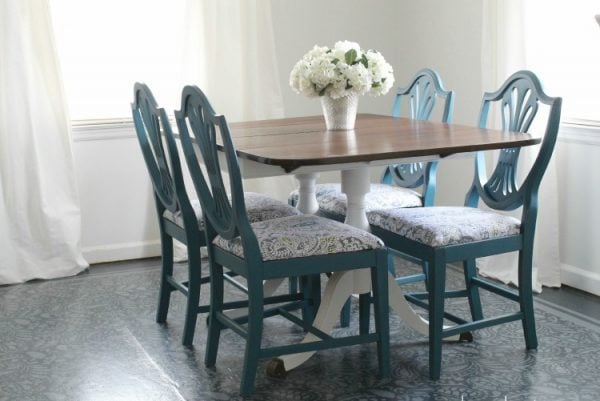 Gorgeous dining chair transformation