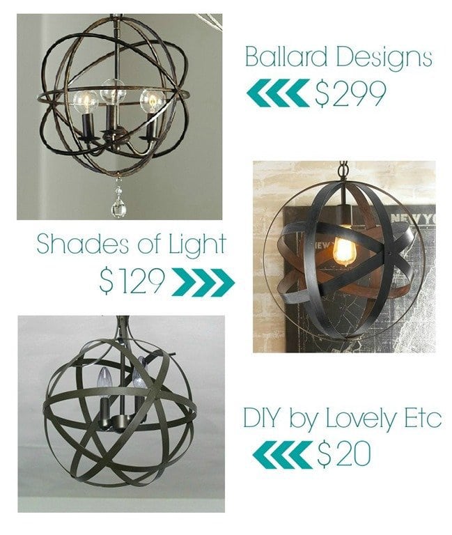 Easy And Inexpensive Diy Orb Chandelier Lovely Etc Diy Orb Chandelier For Less
