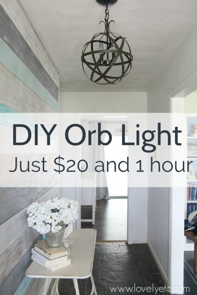 Easy And Inexpensive Diy Orb Chandelier Lovely Etc