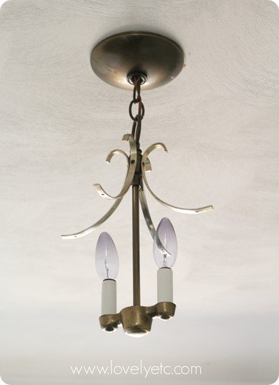 Deconstructed brass lantern