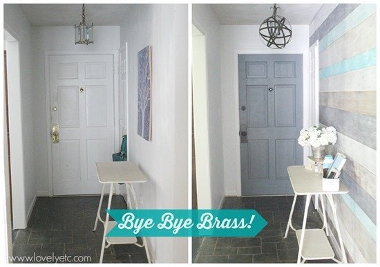 Getting rid of the brass in the foyer