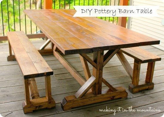 DIY-Pottery-Barn-Table-Knockoff-@-making-it-in-the-mountains
