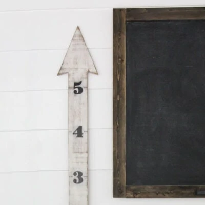 How to Make a DIY Wooden Arrow Growth Chart
