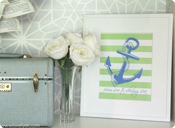 green anchor printable