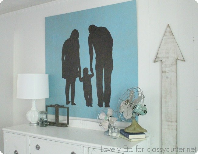 DIY wooden silhouette