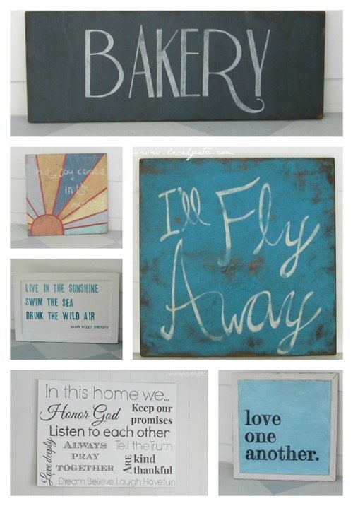 painted signs