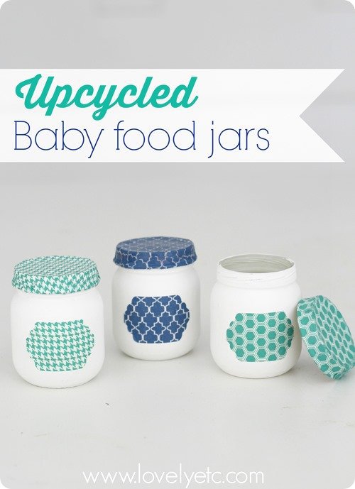 Charming Upcycled Baby Food Jars - Lovely Etc.