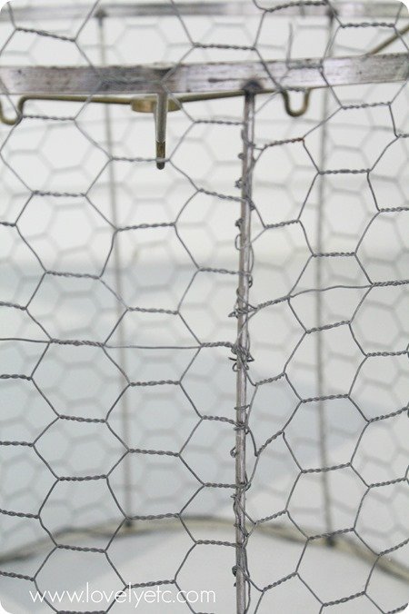 making a chicken wire basket