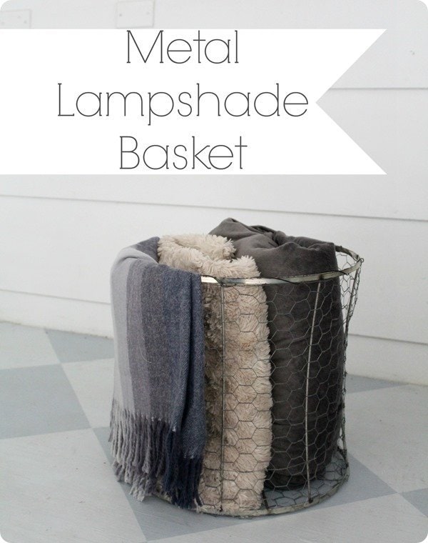 metal lampshade basket