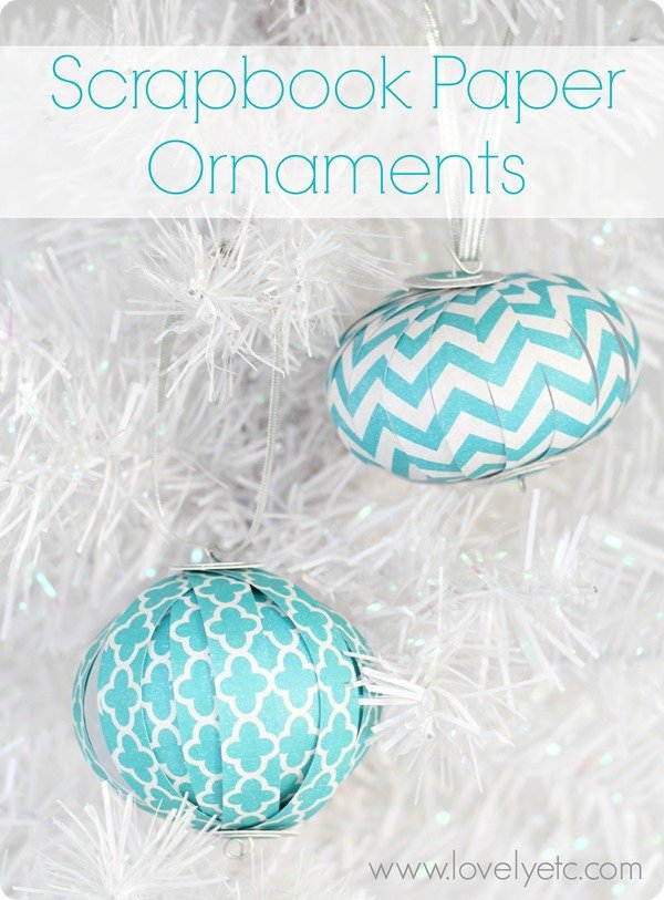 3d scrapbook paper ornaments