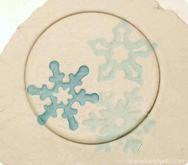 Snowflakes, Clay stamps