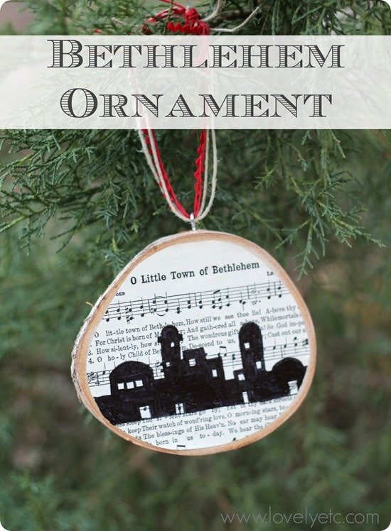 O Little Town of Bethlehem Ornament - Lovely Etc.