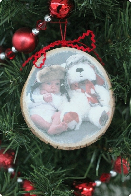 photo transfer ornament