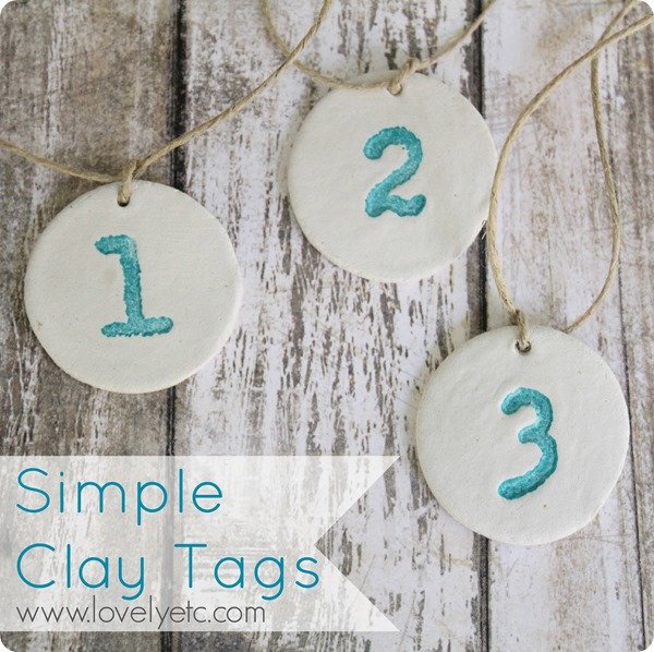 simple clay tags