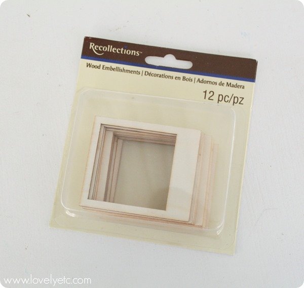 wooden polaroid frames for making crafts.