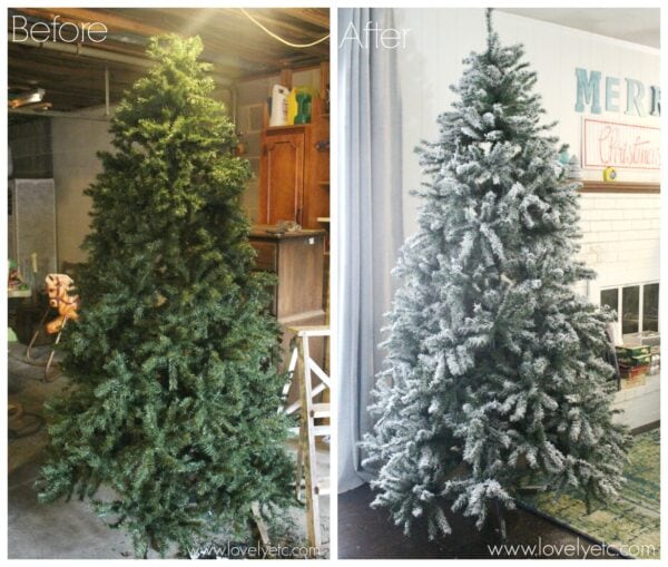 How to Flock a Real or Fake Christmas Tree