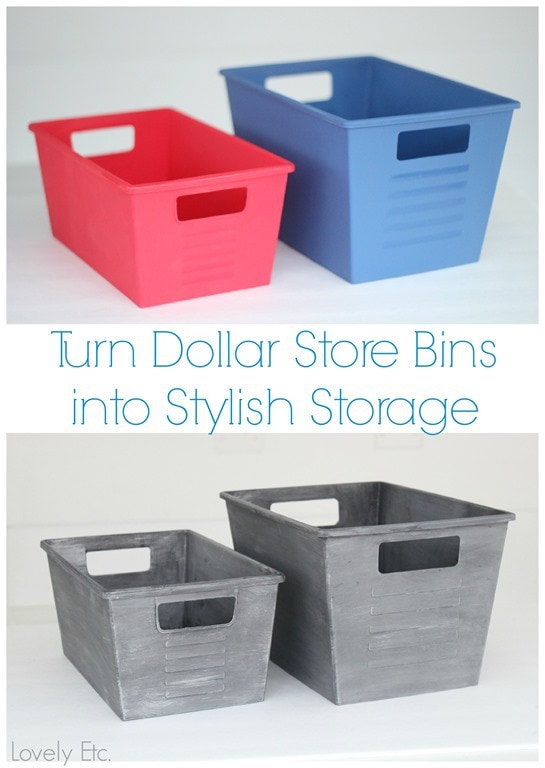 DIY PLASTIC STORAGE BIN MAKEOVER  HOME DECORATING IDEAS - Easily modify  any storage bin 