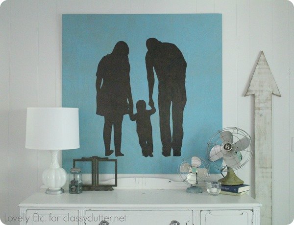 DIY family silhouette