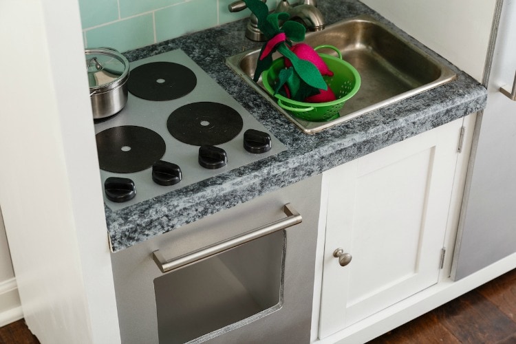 Details Of A Diy Play Kitchen Lovely Etc