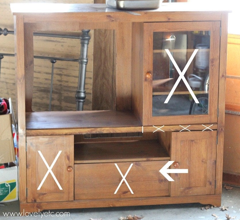 Diy Play Kitchen From An Entertainment Center Lovely Etc