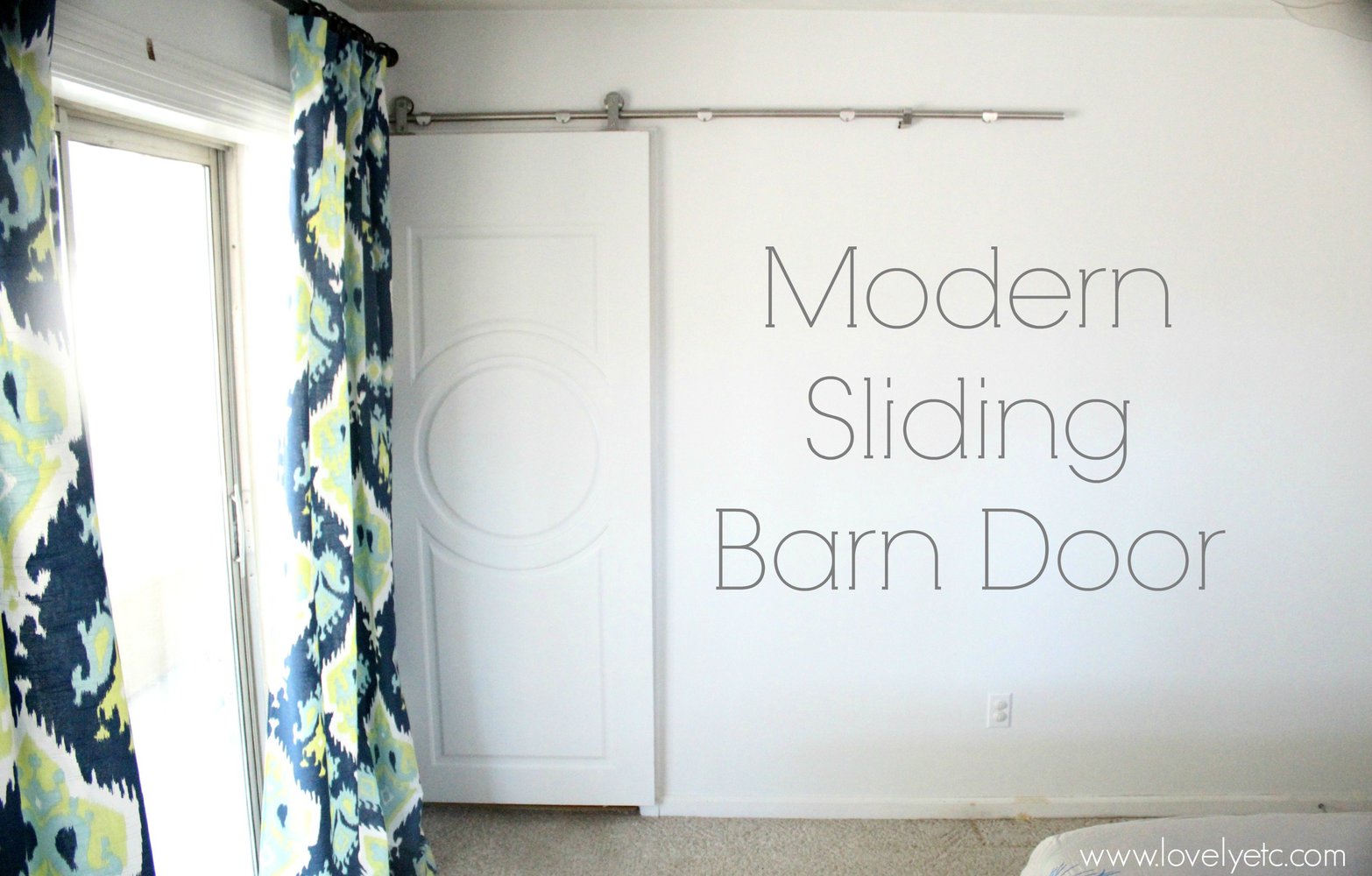 Our modern sliding barn door