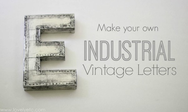 industrial vintage letters