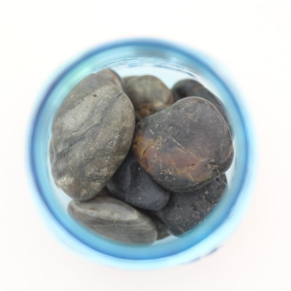 rocks in jar