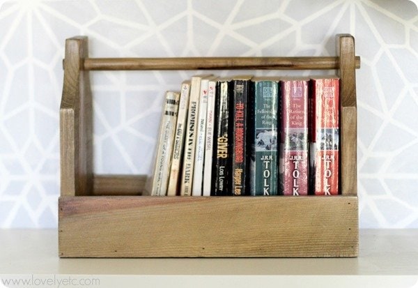 vintage toolbox bookshelf