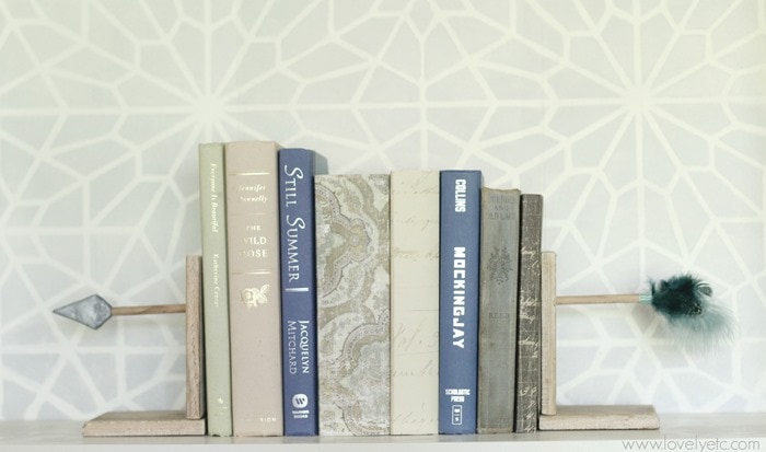 DIY arrow bookends 2