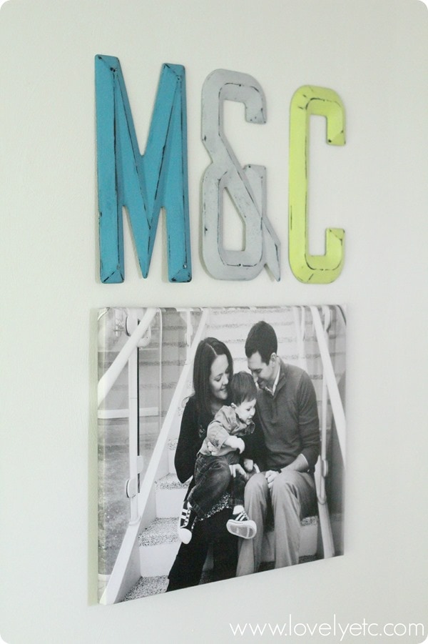 DIY wrapped photo canvas