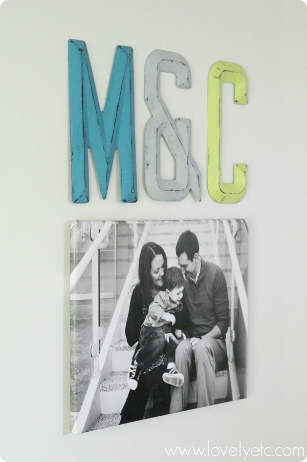 DIY wrapped photo canvas