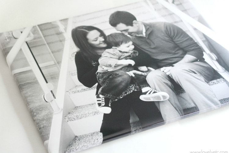 DIY Wrapped Photo Canvas with Real Canvas Texture